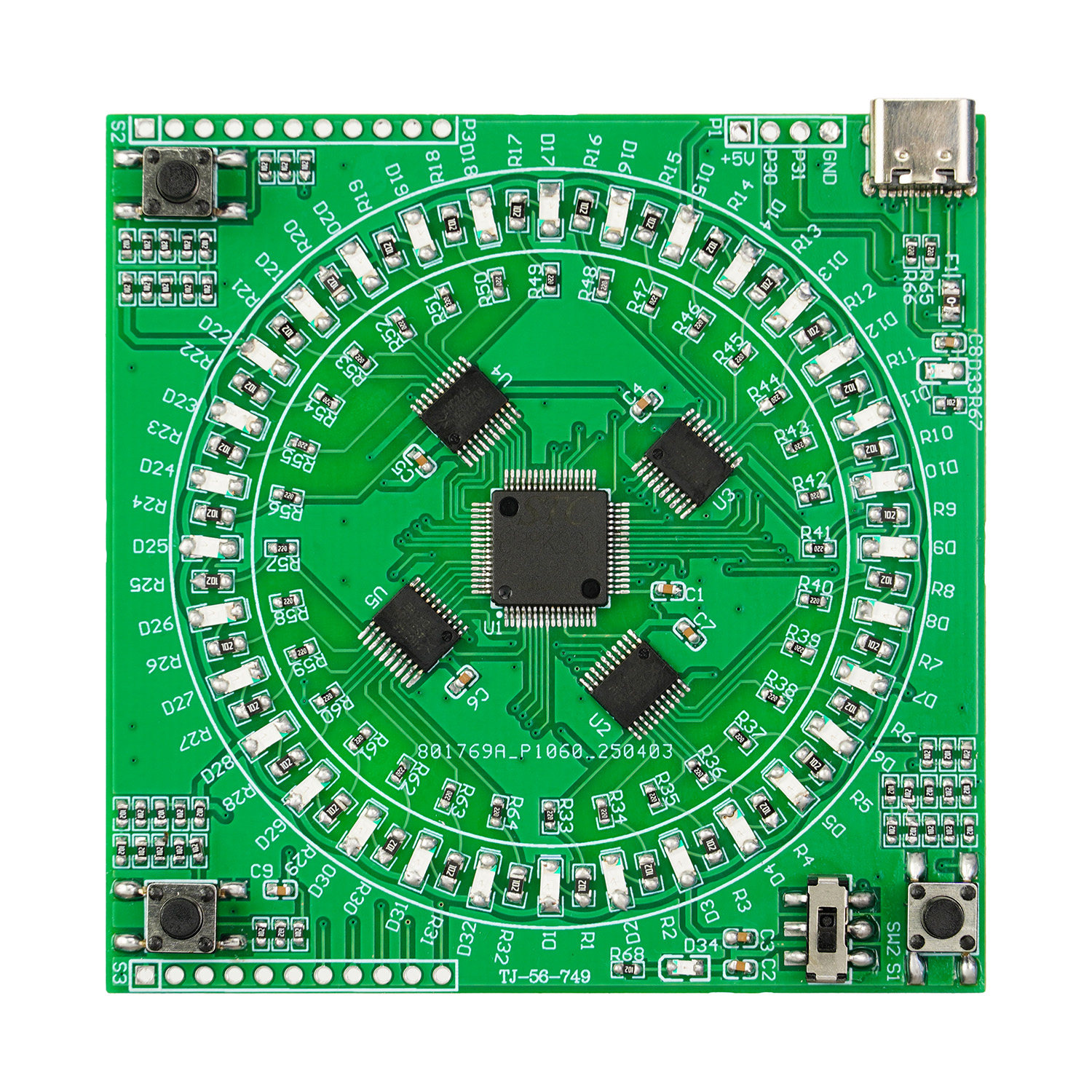 LQFP64贴片焊接练习板套件 TypeC贴片焊接练习电路TJ-56-749,淘宝优惠券,粉丝福利购,淘宝优惠卷