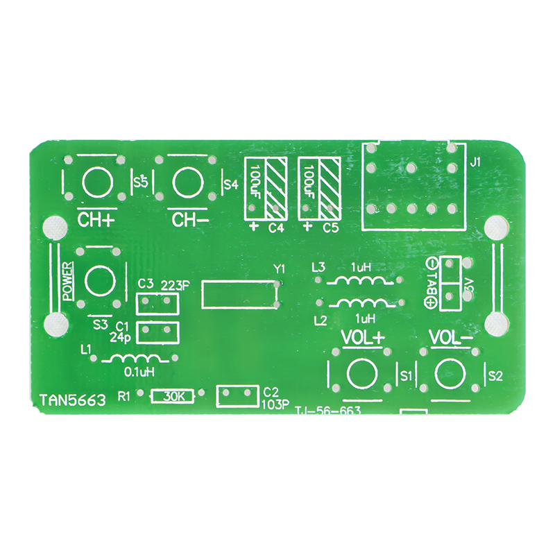 RDA5807简易调频收音机套件FM电子技能焊接电路板练习TJ-56-663 - 图2