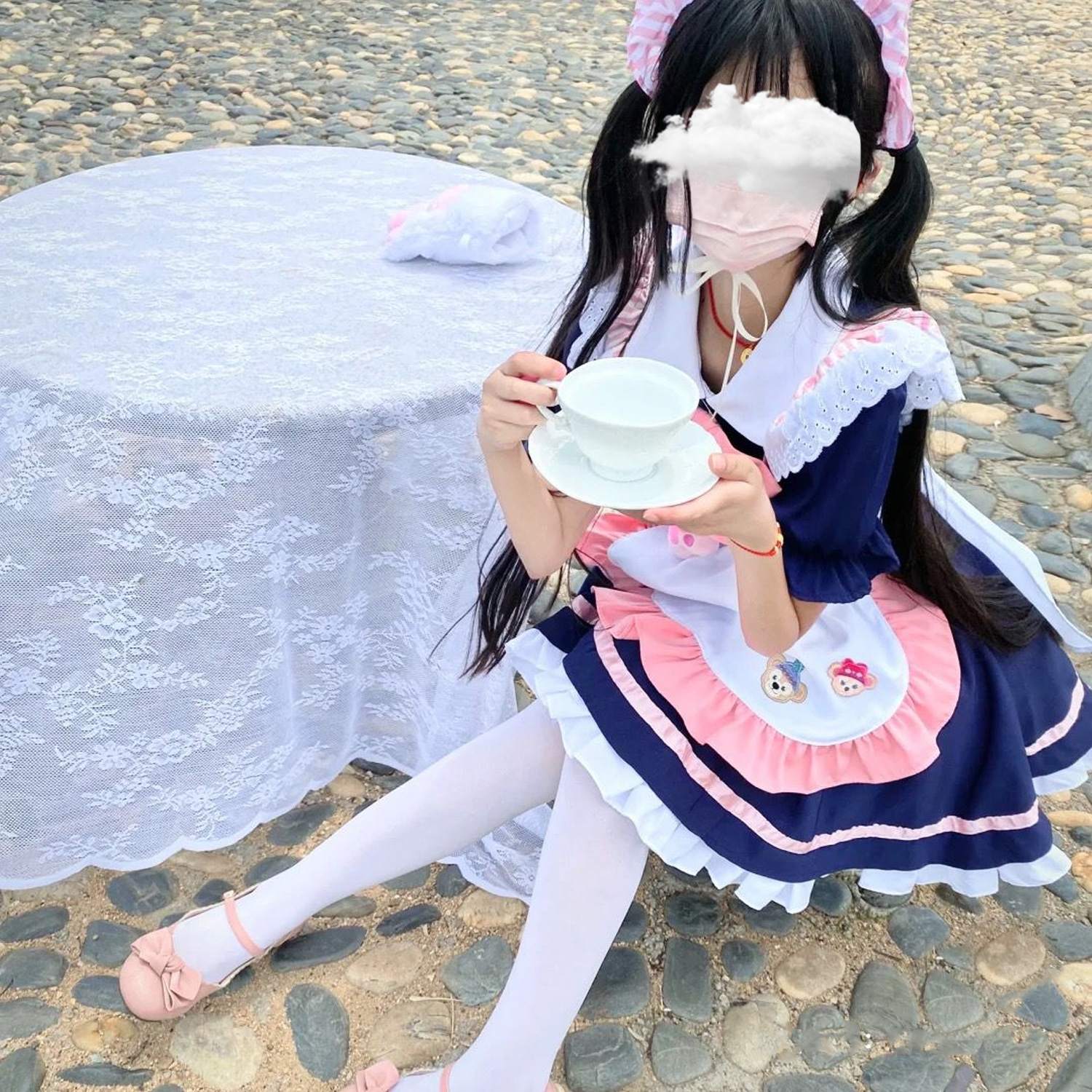 日系女仆装伪娘cosplay男扮女装大佬公主裙cd变装性感连衣裙可爱-图1