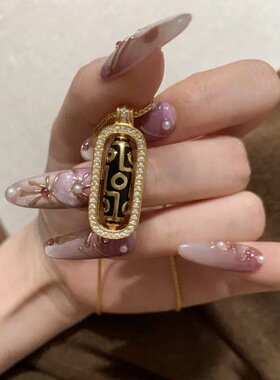 vintager中古转动天珠金刚杵项链