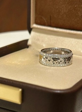 Vintage中古法式镶钻碎冰冰戒指