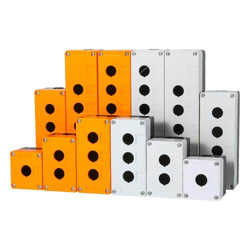 按钮盒开关盒防水急停BX1/2/3位4/5/6孔按键控制盒22mm指示灯盒子 - 图3