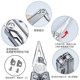 SQT Shun new product 2048A multi-function combination tool folding knife pliers outdoor equipment titanium alloy sheet handle
