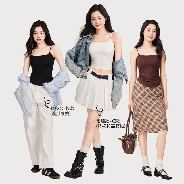 Camisole ຂອງແມ່ຍິງທີ່ມີ Pads ເຕົ້ານົມ 2025 ຮູບແບບໃຫມ່ທີ່ສວຍງາມກັບຄືນໄປບ່ອນ Summer