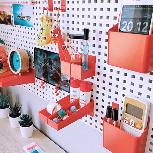 Пещерная панель Бесплатная настенная хранение и хранение разных предметов Органический рабочий стол с творческой декоративной рукой -приготовленной слепой коробкой