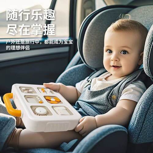 儿童忙碌板蒙氏早教益智玩具开关盒1-2岁幼儿园精细动作训练教具 - 图1