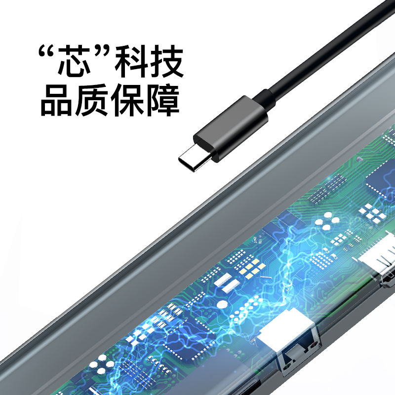 倍思typec扩展坞适用于笔记本电脑平板拓展坞usb3.0桌面hub配件转换器hdmi多功能接口十二合一千兆网口集线器 - 图3