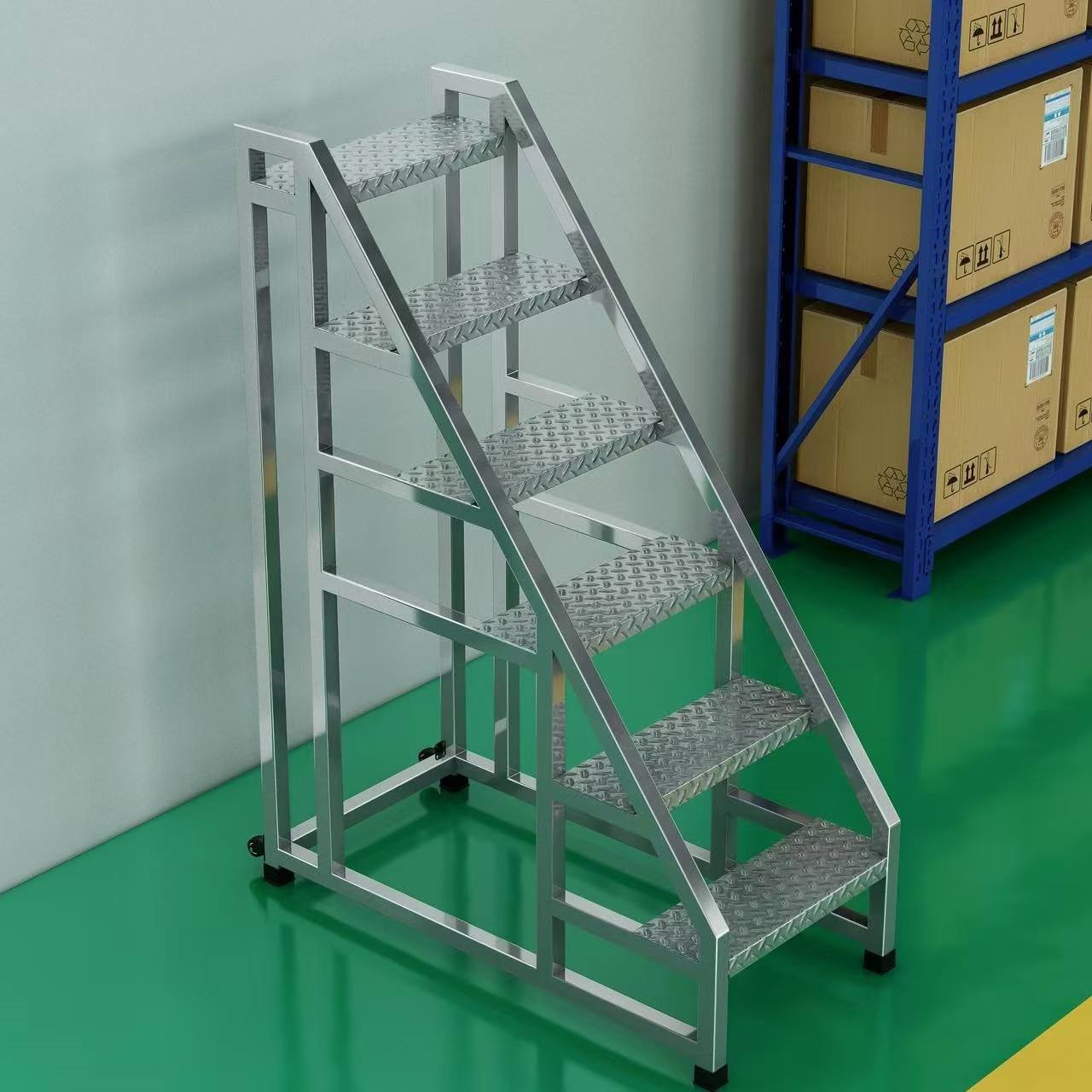 加宽踏步台阶梯工业梯子扶手梯家用梯登高梯工程梯户外三四五步梯,淘宝优惠券,粉丝福利购,淘宝优惠卷