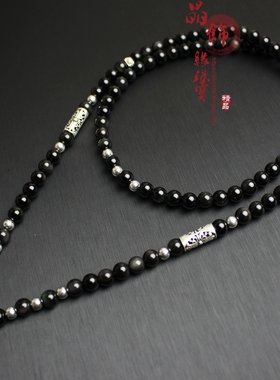 高档纯天然彩虹眼佛牌佛牌链子