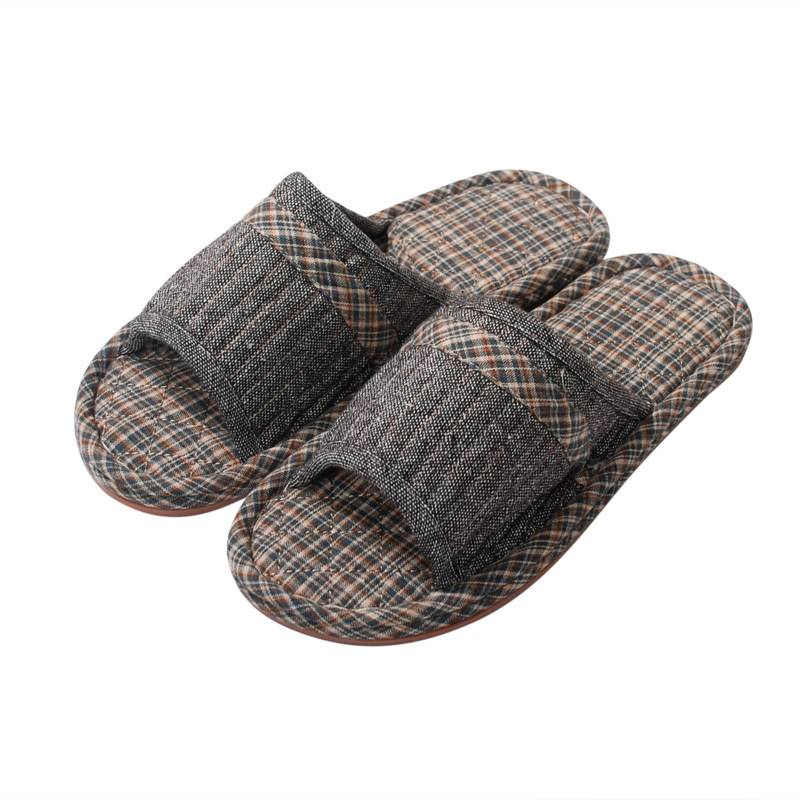 新款雅格布艺拖鞋男士加厚牛筋底地板四季棉布家居家鞋静音可机洗,淘宝优惠券,粉丝福利购,淘宝优惠卷