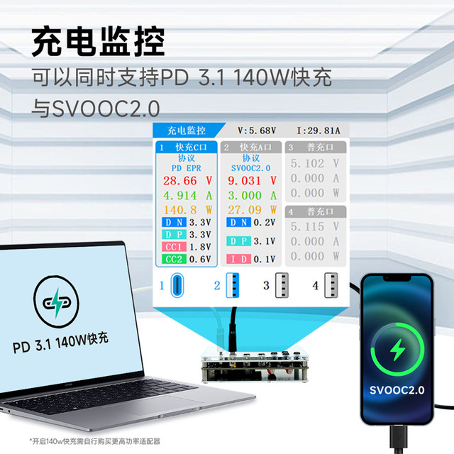 Mobile phone repair tester fast charging protocol tester