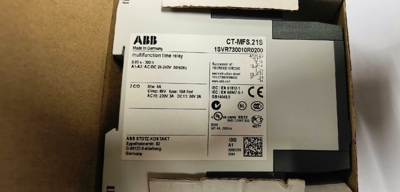 正品ABB电子时间继电器 CT-MFS.21S 24-240VAC 1SVR730010R0200-图0