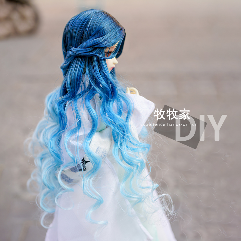 水精灵bjd VOLKS SD DD MDD 巨婴2分3分4分6分渐变娃娃假发假毛 - 图2