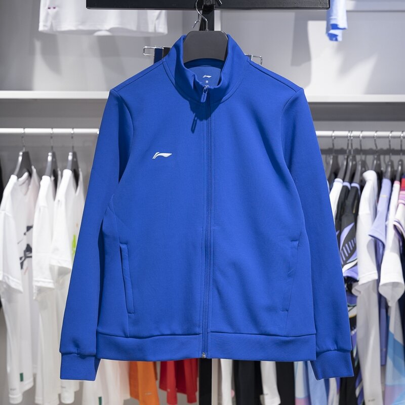 李宁外套男女款2024秋季新款简约百搭运动休闲立领开衫卫衣夹克男 - 图2
