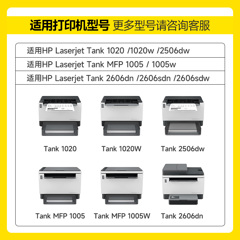 适用惠普158X硒鼓W1580A 158A粉盒Tank MFP 1005w 2606sdw/sdn/dn 2506dw 1020w打印机W1580X原装效果碳粉-图1