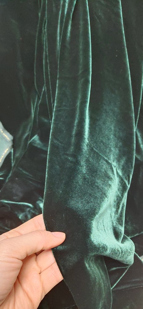 真丝绒 金丝绒布料 桑蚕丝丝绒旗袍加密宽135 孔雀蓝/酒红 95/米,淘宝优惠券,粉丝福利购,淘宝优惠卷