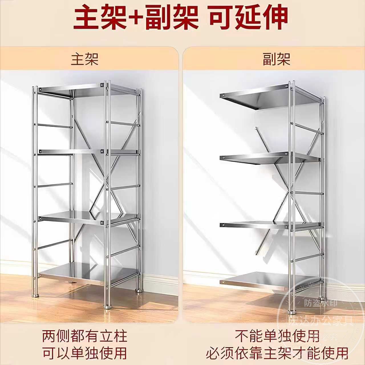 不锈钢置物架厨房落地收纳架阳台客厅储物架微波炉烤箱多层展示架,淘宝优惠券,粉丝福利购,淘宝优惠卷