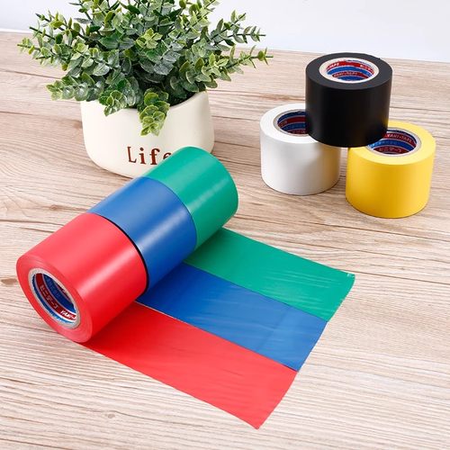 电工胶布加宽5公分PVC绝缘胶带阻燃超粘管道耐高温防水电胶布黑色 - 图0