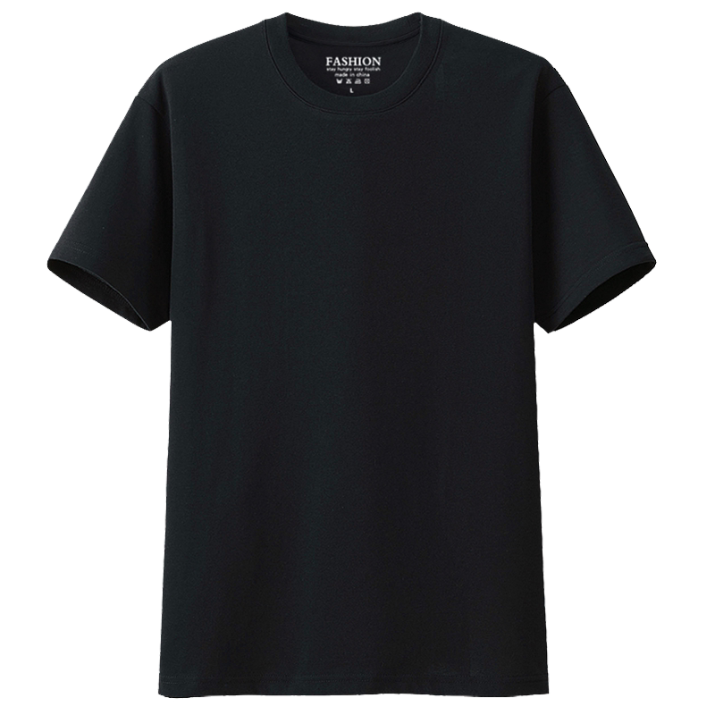重磅短袖宽松大码日系男女百搭纯棉t恤夏季圆领百搭夏季纯色