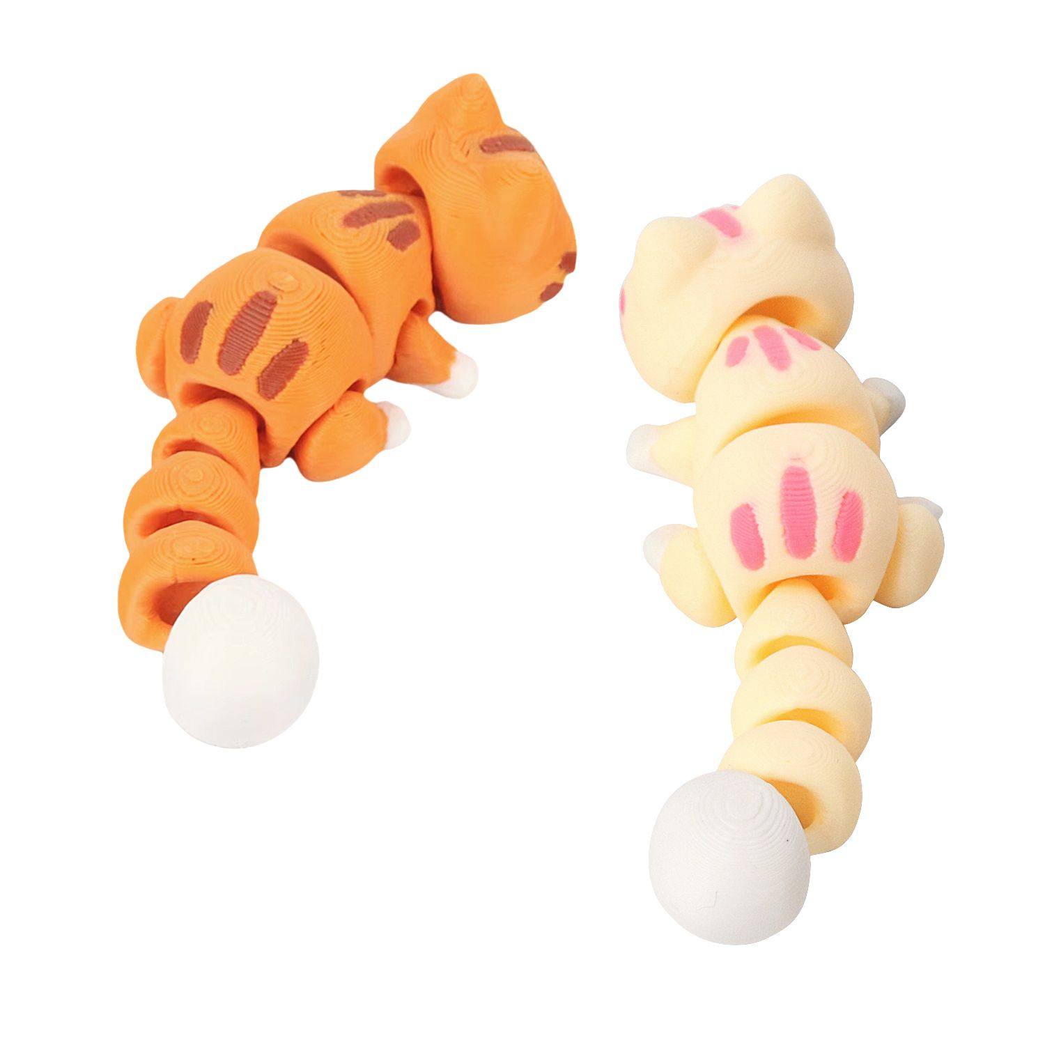 3D打印可爱小猫咪关节可动礼物玩具3D模型摆件汽车装饰品,淘宝优惠券,粉丝福利购,淘宝优惠卷