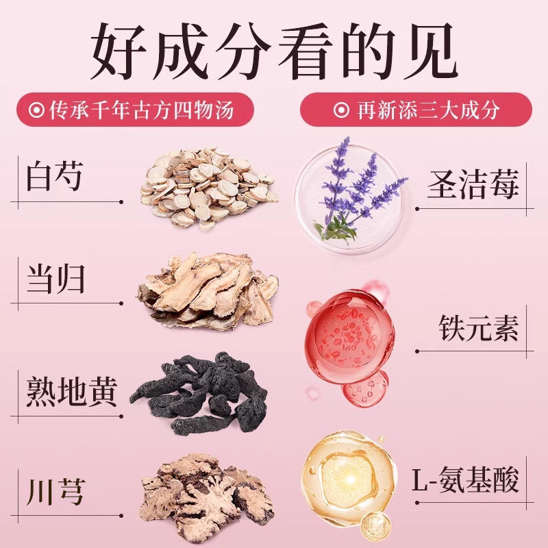 维特健灵月舒补胶囊虚寒版四物汤胶囊月经调理60粒3瓶,淘宝优惠券,粉丝福利购,淘宝优惠卷