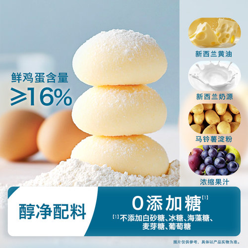 【天猫U先】禾泱泱婴幼儿鸡蛋酥 6个月宝宝无添加白砂糖零食馒头 - 图0