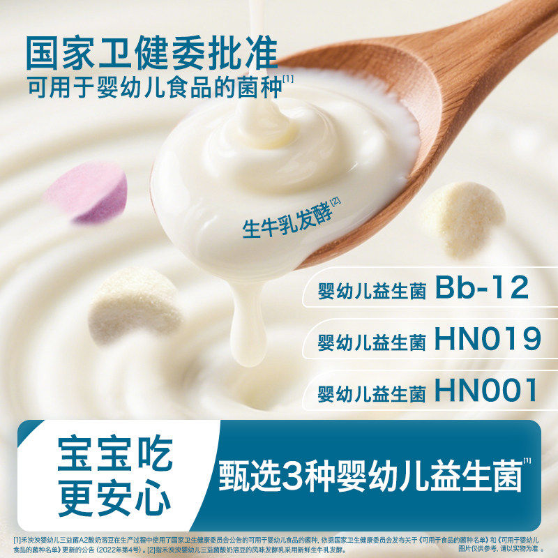 禾泱泱宝宝酸奶溶豆无添加香精 益生菌水果溶豆 送婴儿零食食谱