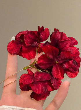 超仙氛围感玫瑰花朵发簪汉服配饰