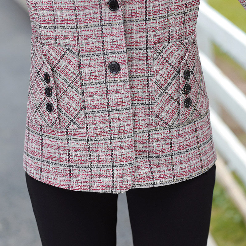 中年秋装小西装新款气质40岁短外套 雪中花女装中老年女装