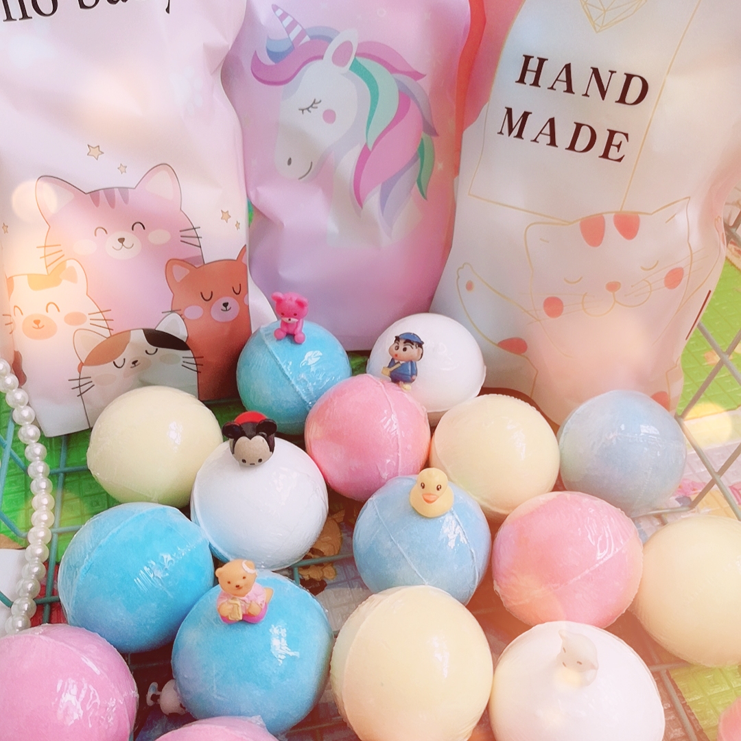 6颗组合装拼色款泡澡球洗澡泡泡球汽弹爆炸沐浴提升抵抗力抗病毒 - 图2