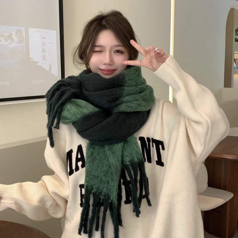 围巾女秋冬季韩版百搭仿羊绒红色加厚保暖2025新款高级感超大披肩,淘宝优惠券,粉丝福利购,淘宝优惠卷