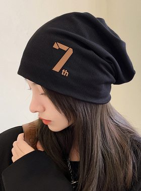 画蔻女士气质复古网红包头帽