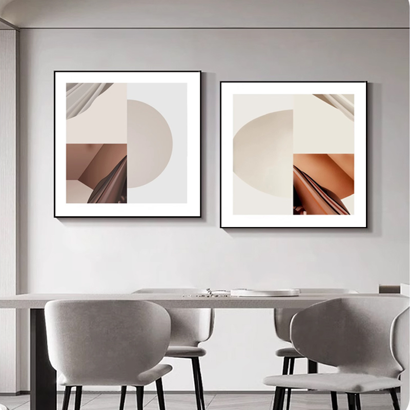 现代轻奢抽象客厅装饰画沙发背景墙挂画简约餐厅餐桌饭厅卧室壁画