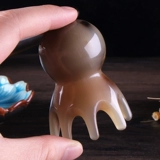 Подлинный белый водяной рога быка, осьминог, массажный массаж, расчесывающую голову, голова, меридиан, дноуглубительные дноугромы милой шампунь