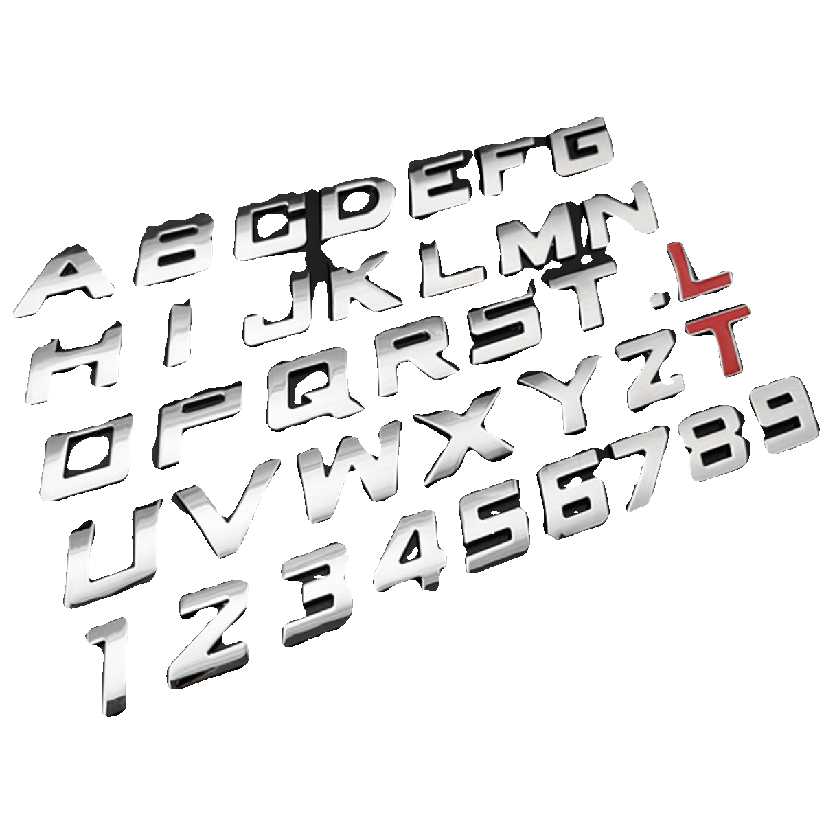 汽车DIY英文斜体字母数字贴金属排量标个性车身装饰改装尾标车贴,淘宝优惠券,粉丝福利购,淘宝优惠卷