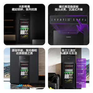 Casarte/卡萨帝220升冰吧家用客厅酒柜茶叶冷藏囤货小冰箱