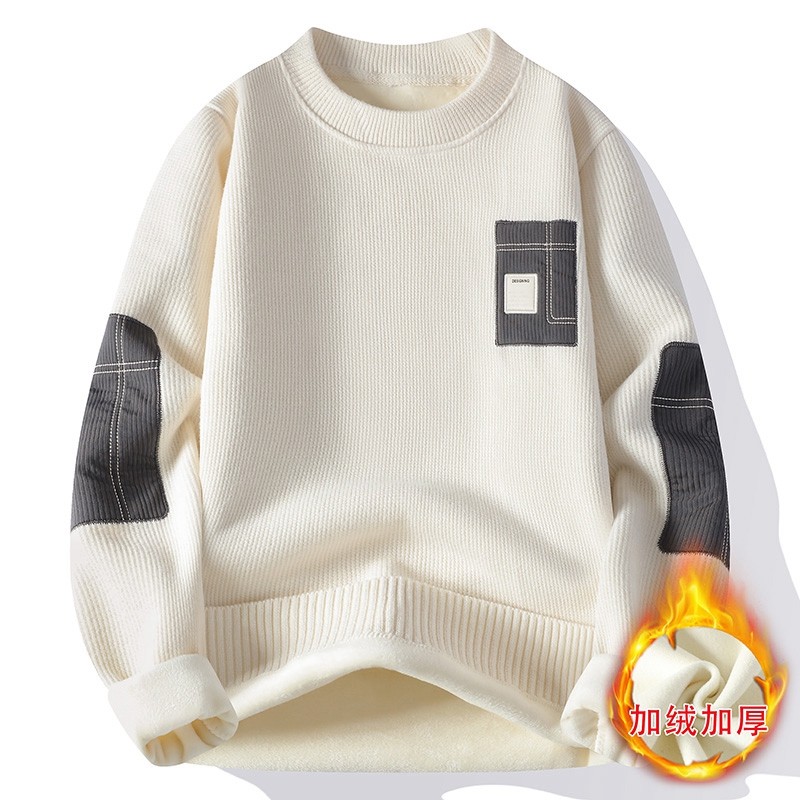 男士半高领加厚打底毛衣2025秋冬季新款男装青少年学生休闲针织衫,淘宝优惠券,粉丝福利购,淘宝优惠卷
