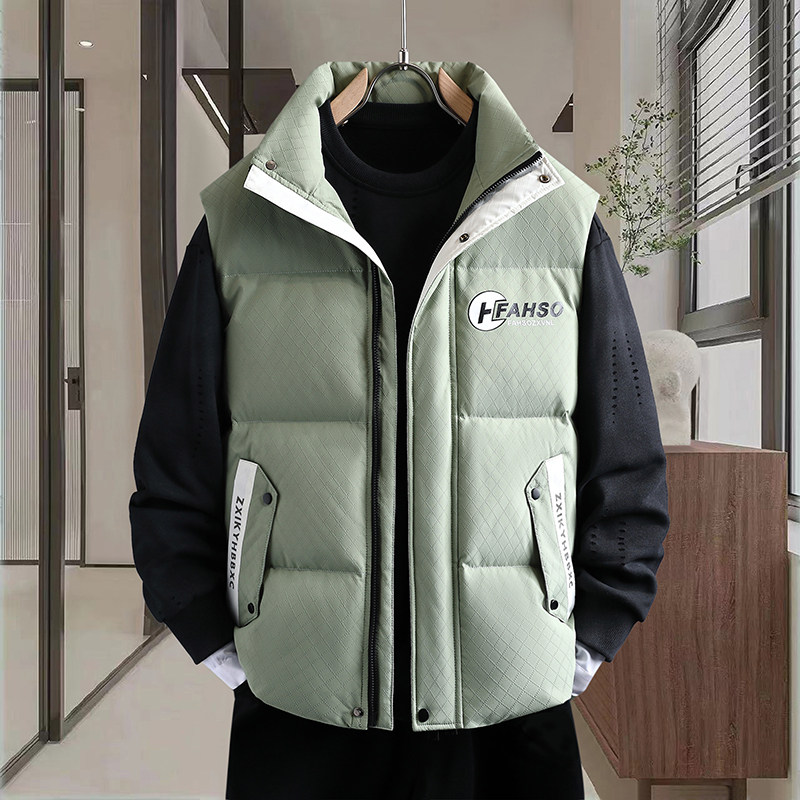 立领男马甲冬季保暖加厚羽绒棉服马夹男装休闲潮流青少年学生外套,淘宝优惠券,粉丝福利购,淘宝优惠卷