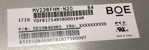 原装MV238QHM-N10 MV238QUM-N20 MV230FHM-N10 N20 LM238WF5-SSA1 - 图0