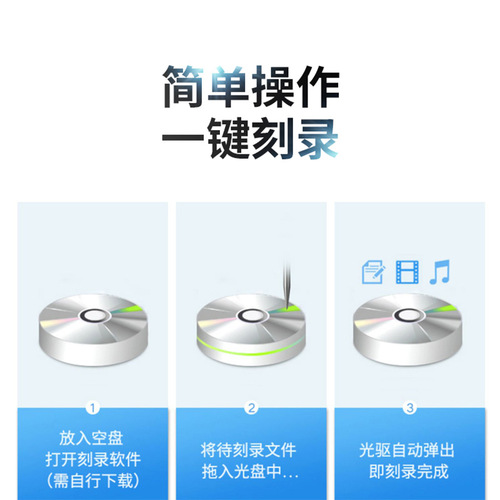 爱国者外置光驱盒dvd刻录机读取播放cd笔记本电脑外接usb移动光盘