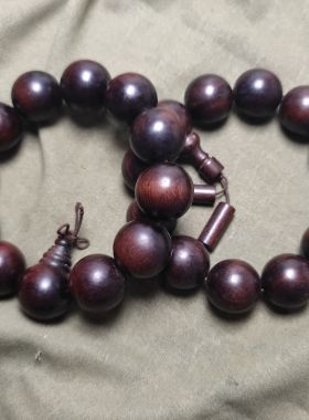 库存清货好货 小叶紫檀手链男士单圈金星老料文玩手链