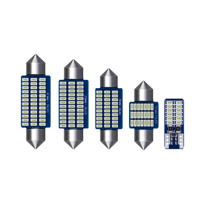汽车阅读灯led车内灯室内灯后备箱灯车内照明灯牌照灯双尖灯t10 虎窝淘