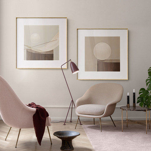 三小姐 现代创意静物双联装饰画客厅餐厅背景墙壁画莫兰迪色挂画 - 图2