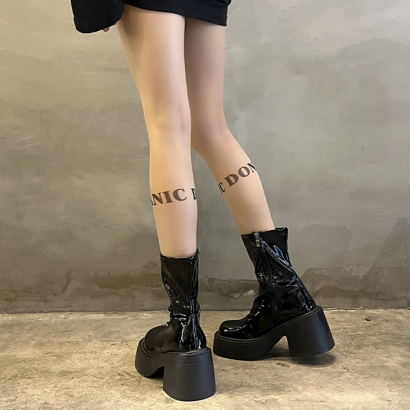 原创字母印花连裤袜假纹身丝袜性感肉丝欧美风肤色打底袜美腿袜子,淘宝优惠券,粉丝福利购,淘宝优惠卷