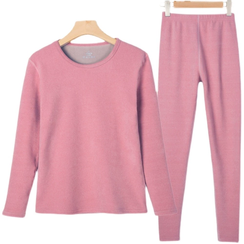 Удерживающее тепло утепленное нижнее белье, комплект, бархатное термобелье, свитер