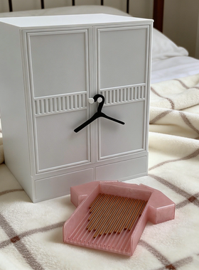 创意衣柜拼豆收纳多色衣服摆件