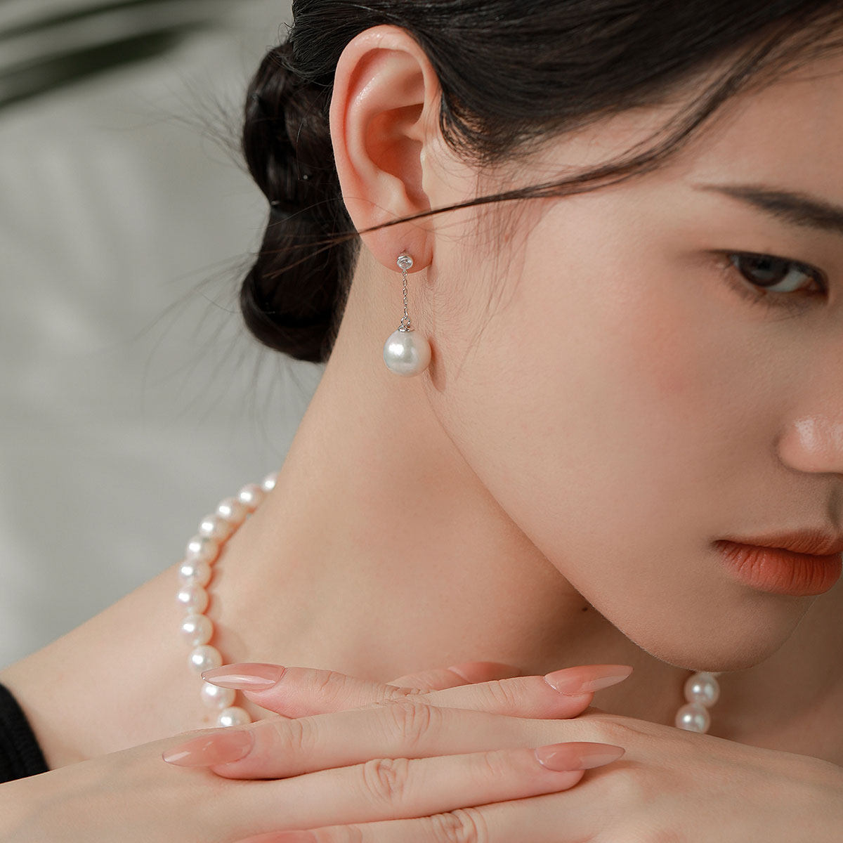 BRI.R/佰色传情巴洛克异形淡水珍珠S925银简约百搭耳环耳饰耳坠,淘宝优惠券,粉丝福利购,淘宝优惠卷