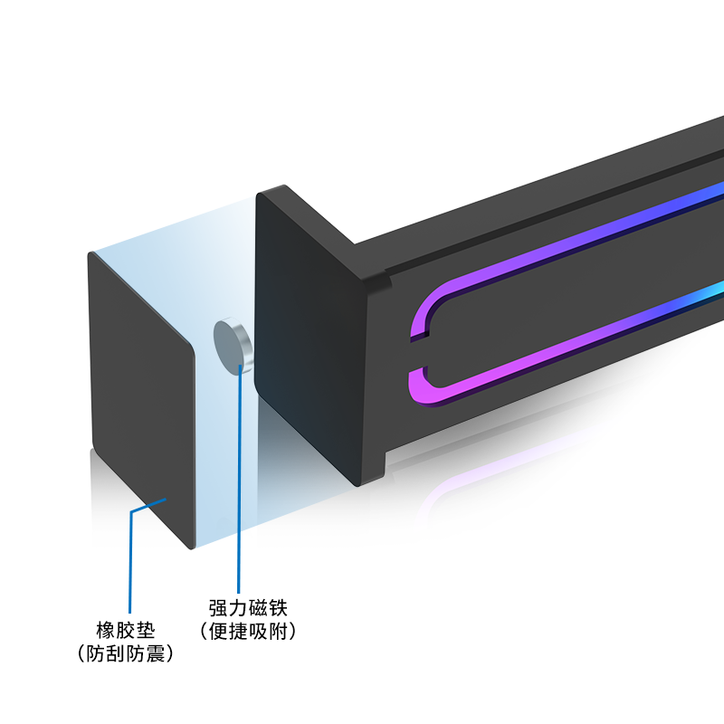 ALSEYE奥斯艾显卡支架铝合金支撑架 5v3针ARGB神光同步台式机伴侣 - 图1