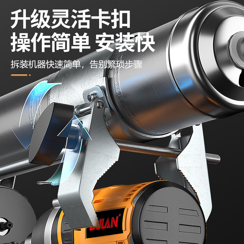 Split electric grease gun, electric drill and wrench can be used