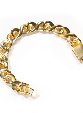 ins欧美嘻哈手链同款古巴链街头